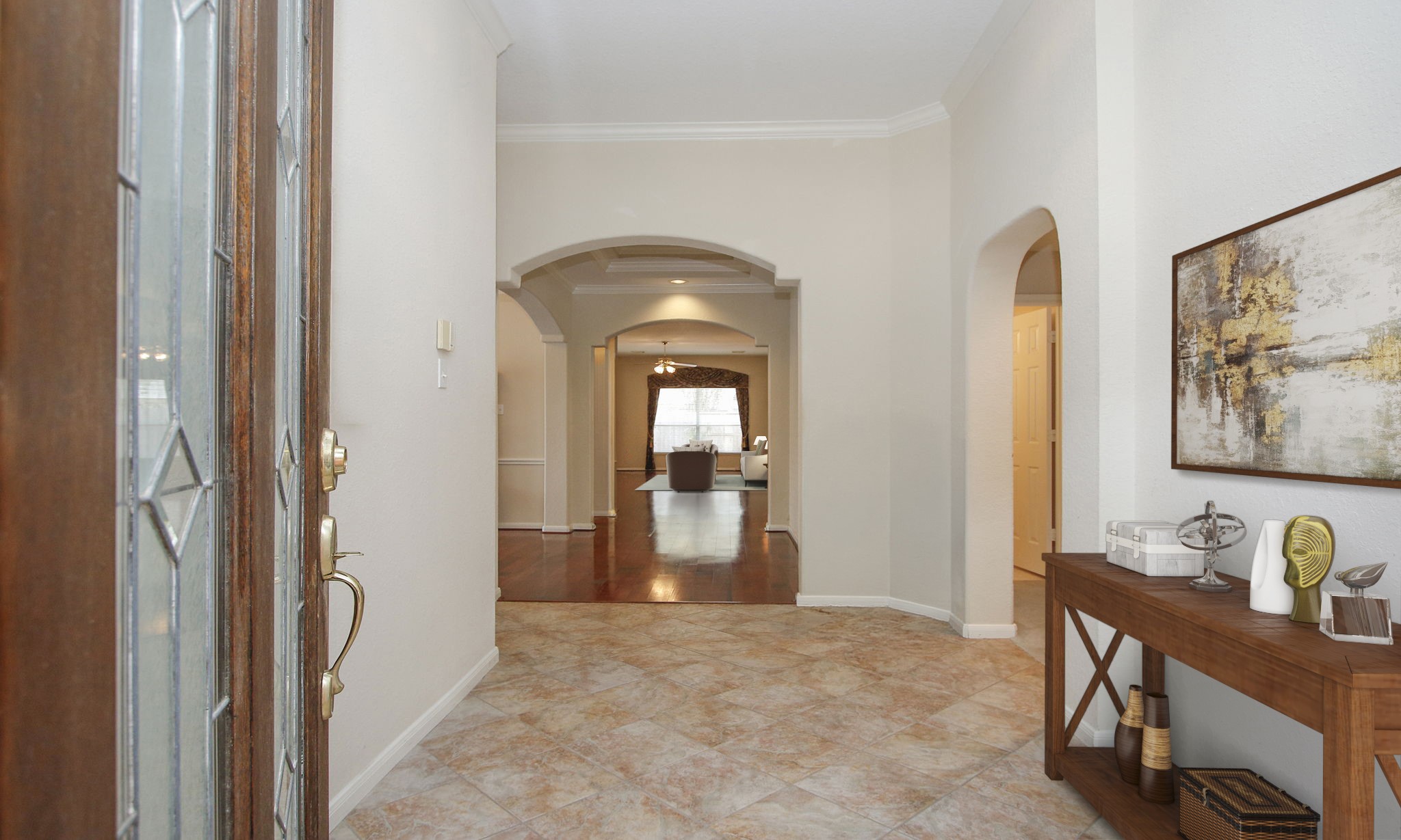 1114 Bringewood Chase Drive Spring, TX 77379 - Photo 7 of 44 Large foyer with tile