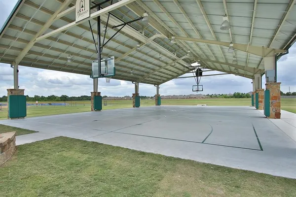 a view of a garage