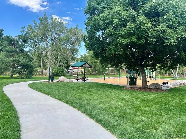a view of a backyard with a garden