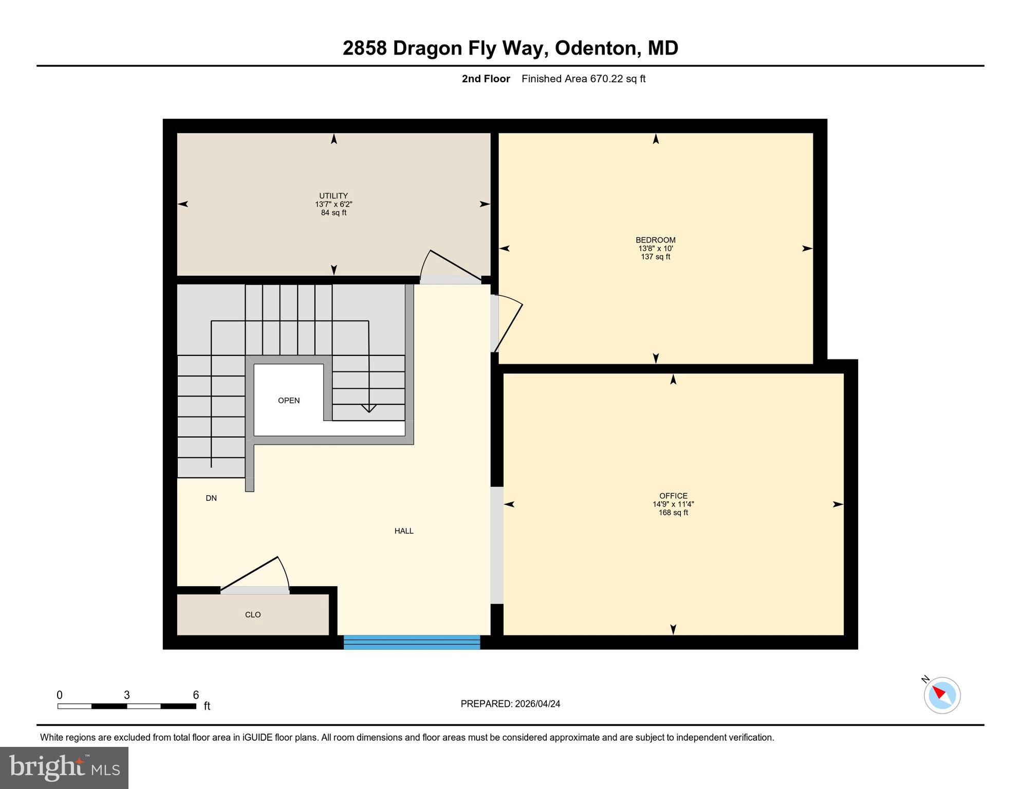 2858 Dragon Fly Way Odenton, MD 21113 - Photo 38 of 38 Upper level floor plan
