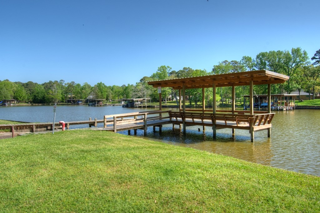 1346 Landing Way Trinity, TX 75862 - Photo 44 of 45 a view of back yard with outdoor seating and lake