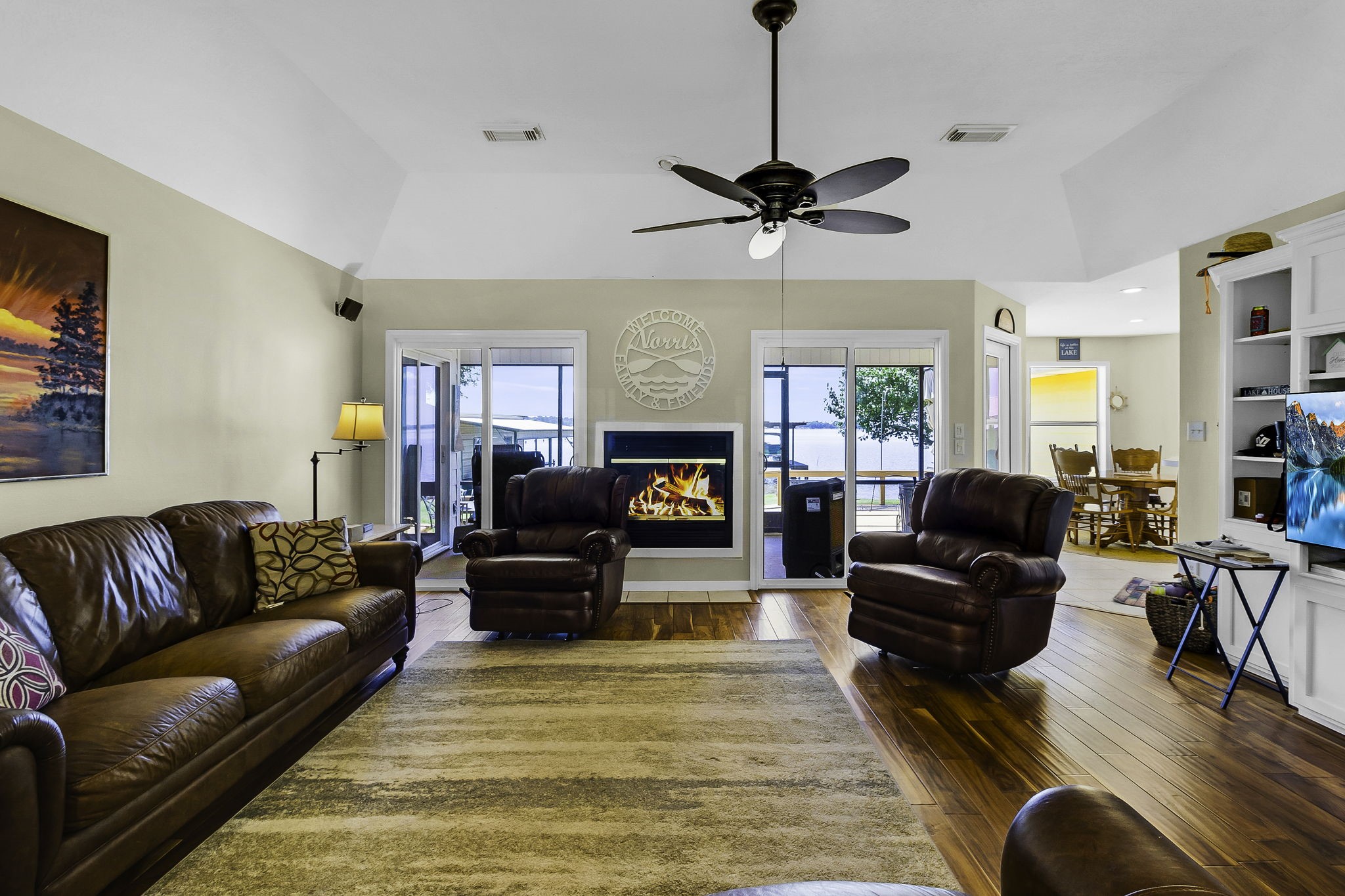 1346 Landing Way Trinity, TX 75862 - Photo 7 of 45 a living room with furniture and a fireplace