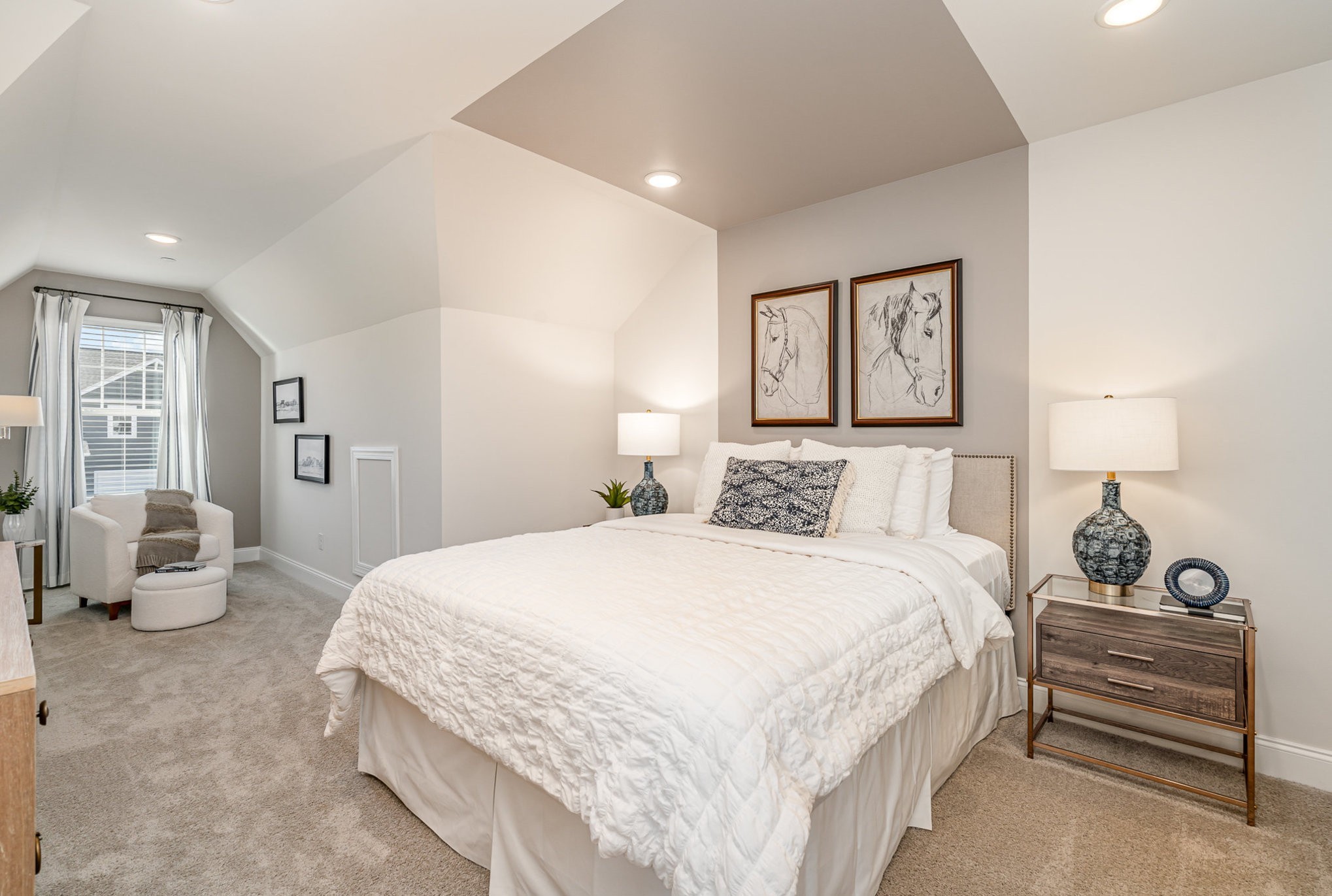 1075 Wrights Mill Road, Unit H6 Spring Hill, TN 37174 - Photo 17 of 28 a bedroom with a bed and large mirror