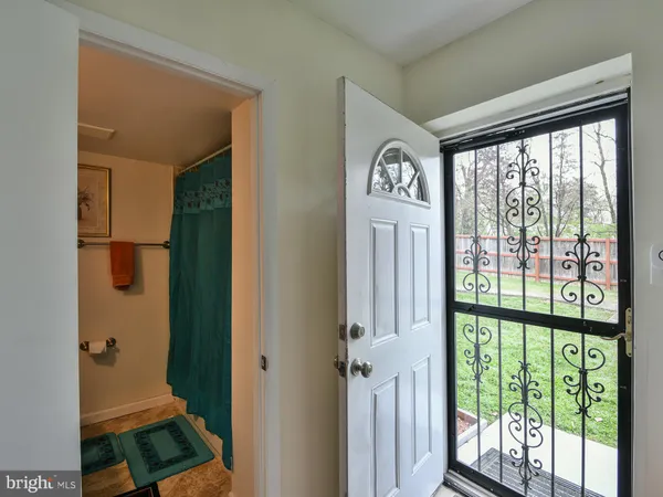 a view of front door