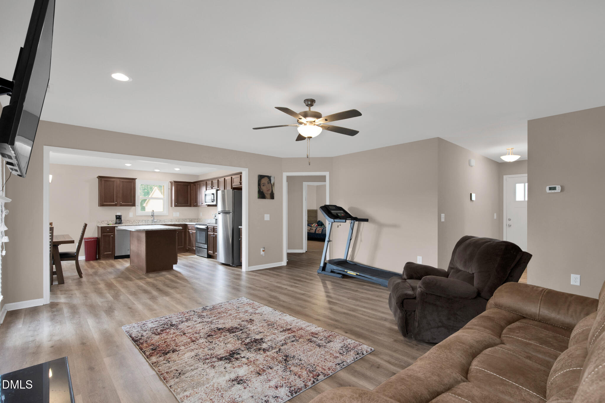 87 Hawks Croft Court Erwin, NC 28339 - Photo 8 of 30 a living room with furniture and wooden floor