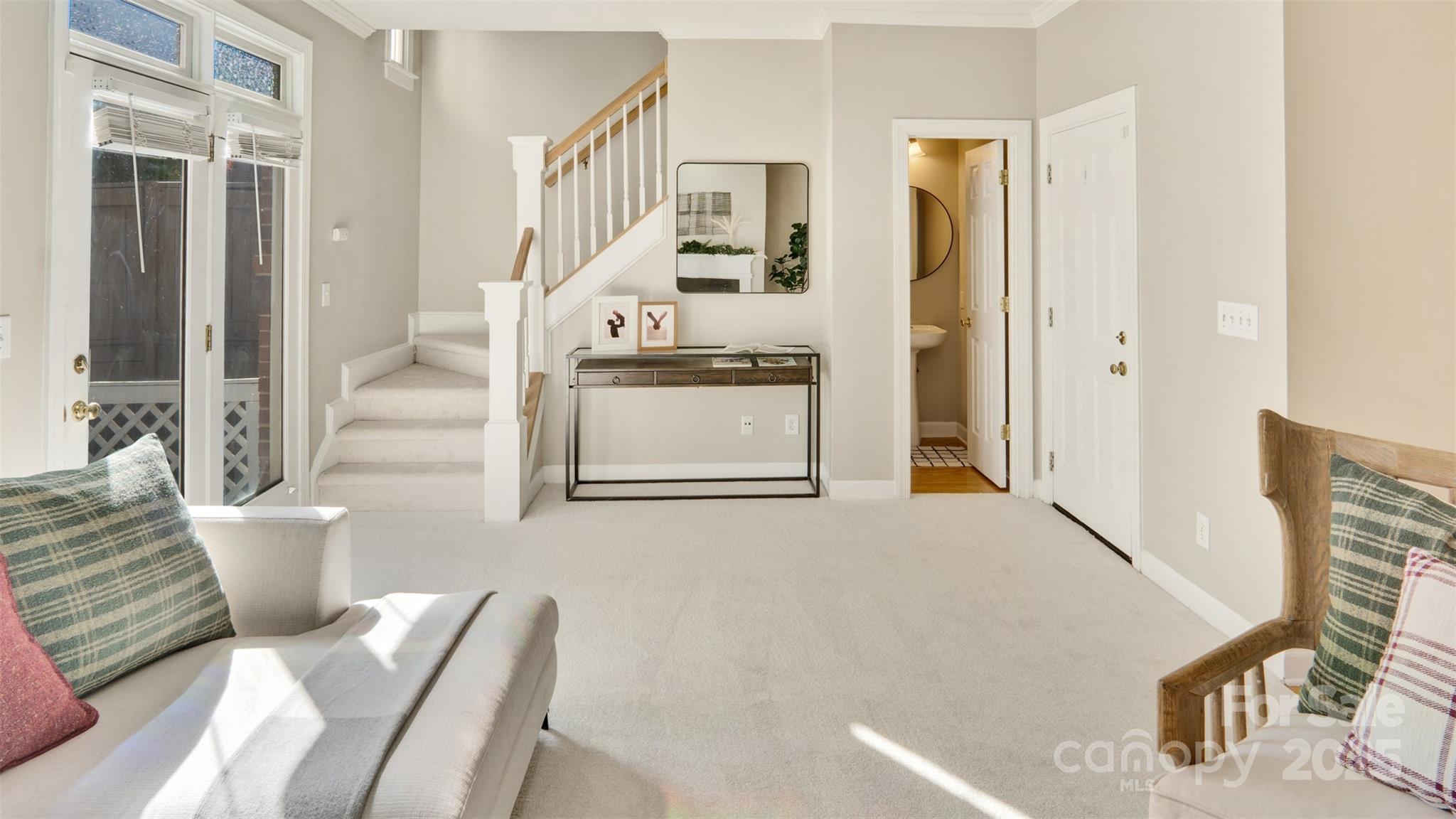 3309 Stettler View Road Charlotte, NC 28210 - Photo 11 of 29 a view of entryway and hall with wooden floor