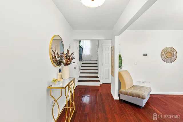 a view of entryway with livingroom and furniture