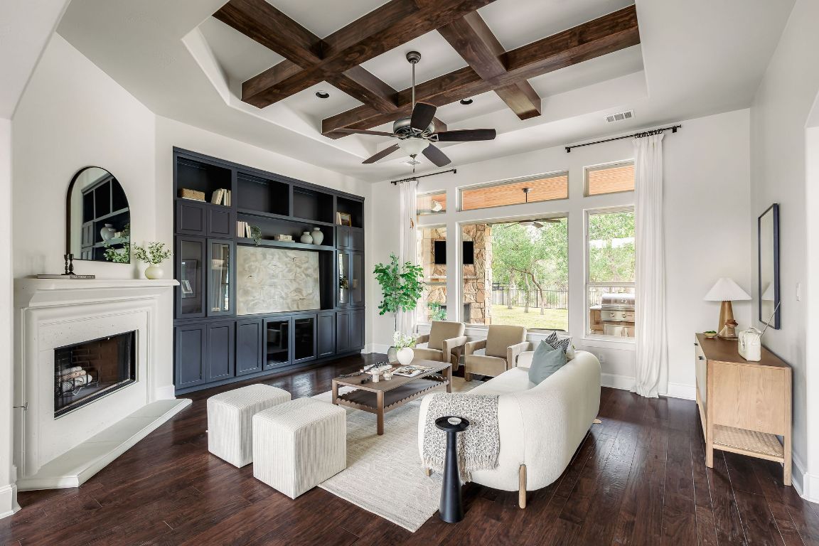 812 Jennings Branch Georgetown, TX 78633 - Photo 15 of 40 Great built-ins, wood accents and back patio views!