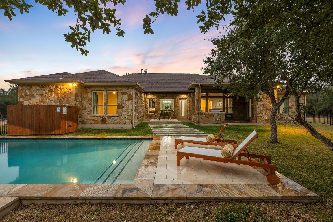 812 Jennings Branch Georgetown, TX 78633 - Photo 5 of 40 Outstanding pool + perfect backyard entertaining space.