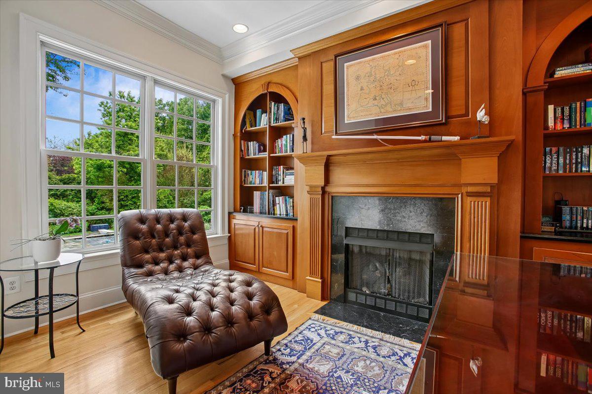 6809 Sorrel Street McLean, VA 22101 - Photo 25 of 101 Library with fireplace and built-in bookshelves