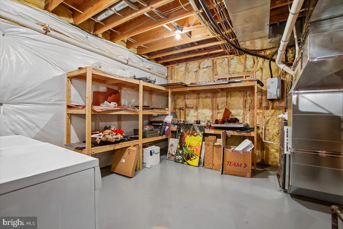 6809 Sorrel Street McLean, VA 22101 - Photo 75 of 101 Unfinished basement w/ 2nd laundry area