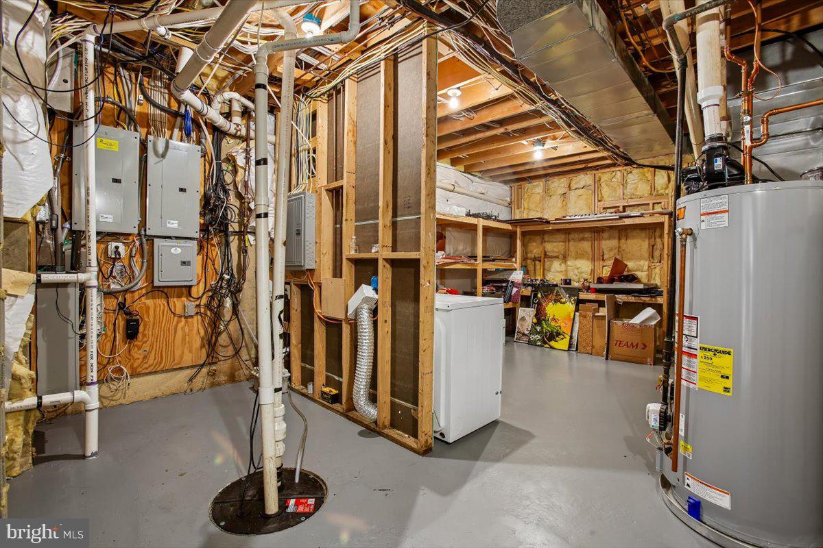 6809 Sorrel Street McLean, VA 22101 - Photo 76 of 101 Unfinished basement w/ 2nd laundry area