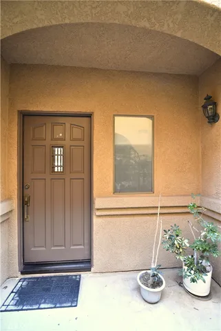 a view of front door