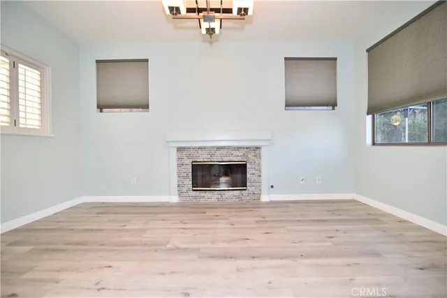 a view of a livingroom with a fireplace