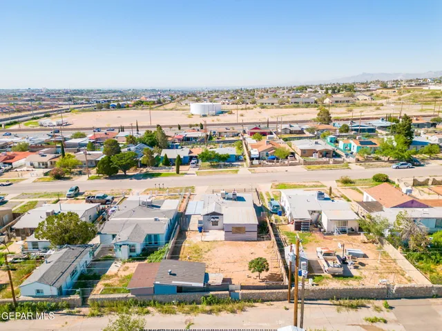 an aerial view of a city