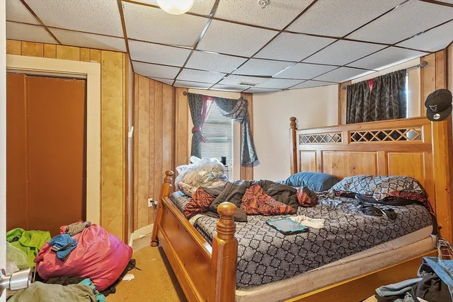 a room with furniture and a table