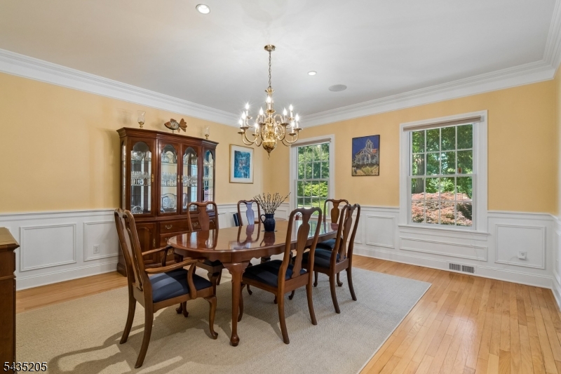 12 Oak Hill Road Bernards, NJ 07920 - Photo 12 of 33 a view of a dining room with furniture and chandelier