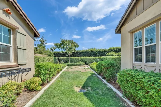 a view of a house with a large window