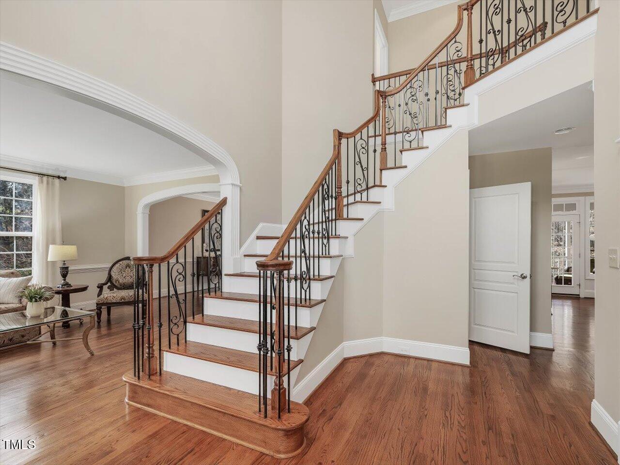 3828 Wesley Ridge Drive Apex, NC 27539 - Photo 26 of 84 042-Front Staircase