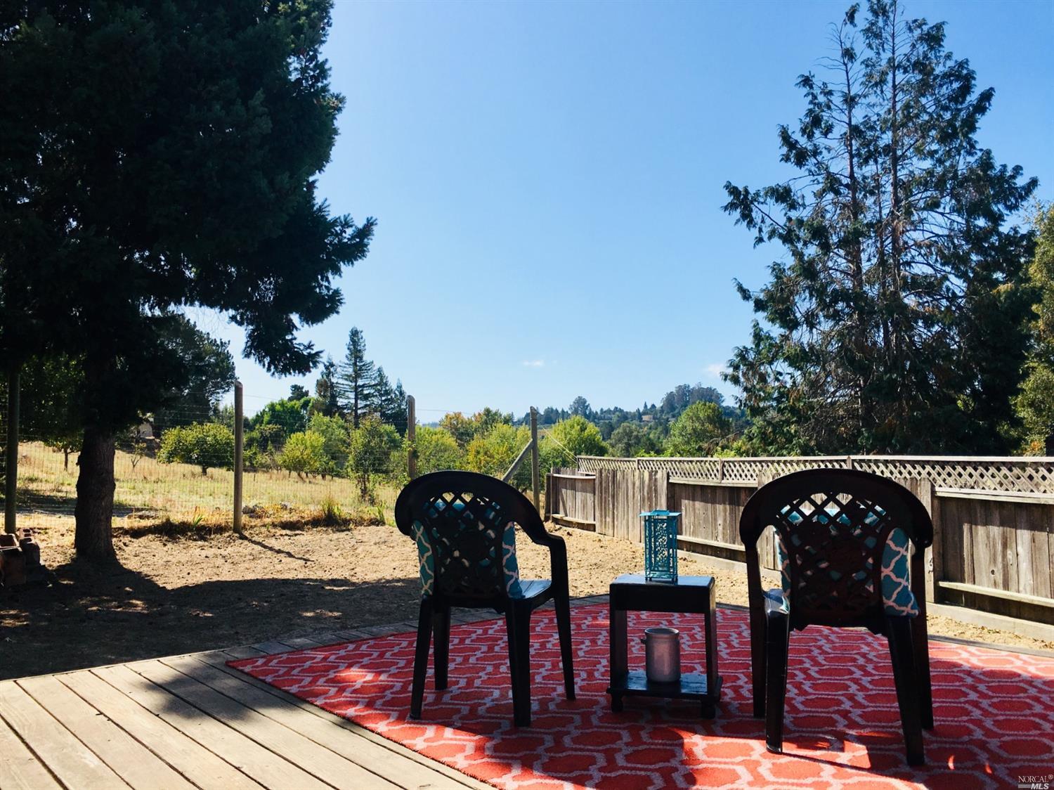204 Ragle Avenue South Sebastopol, CA 95472 - Photo 1 of 1 a view of balcony with wooden floor and outdoor seating