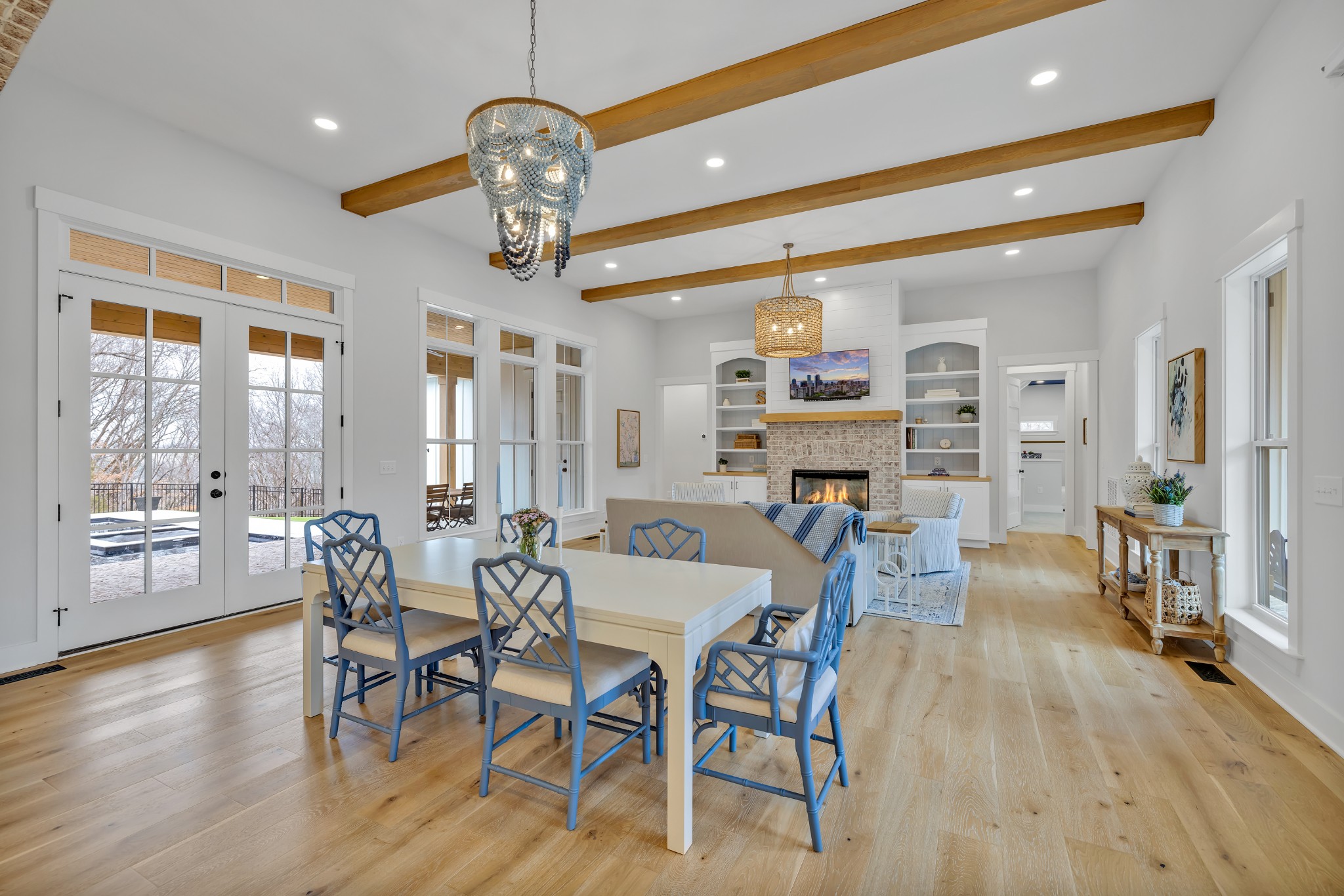 1095 Sam Johnson Road Columbia, TN 38401 - Photo 11 of 69 a view of a dining room with furniture wooden floor and chandelier