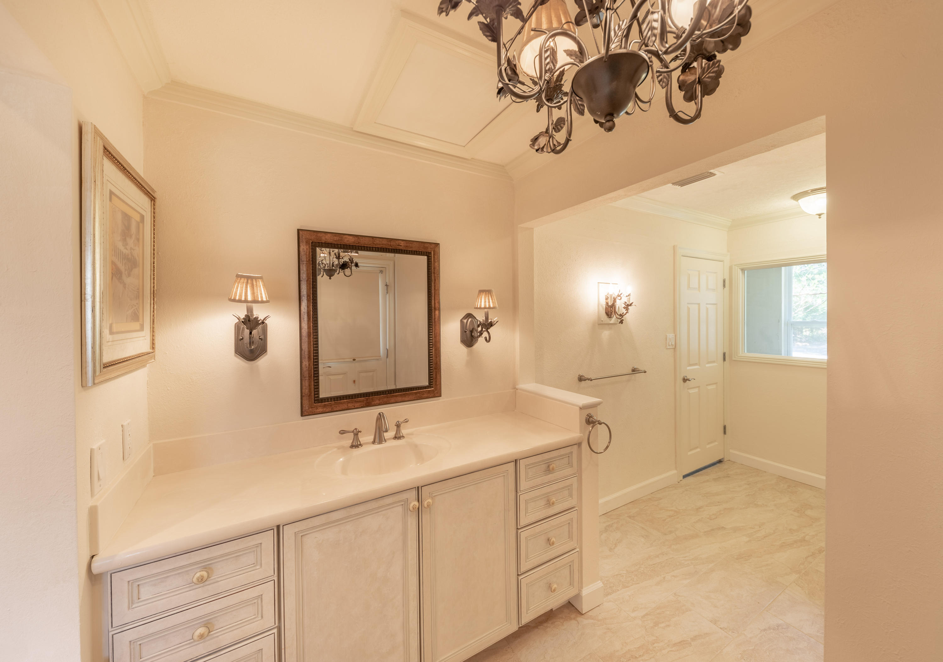497 Walton Way Miramar Beach, FL 32550 - Photo 31 of 47 a bathroom with a double vanity sink mirror and