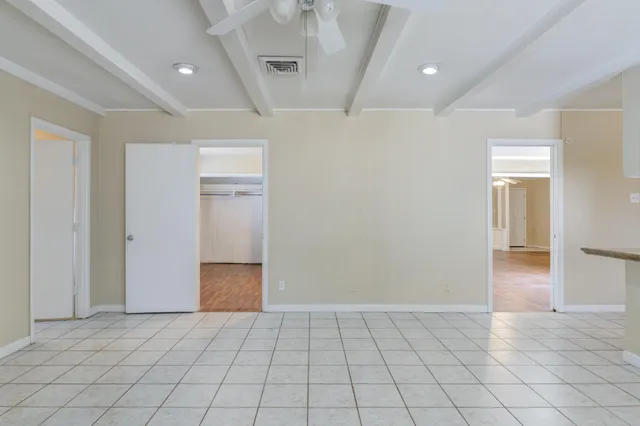 a view of an empty room