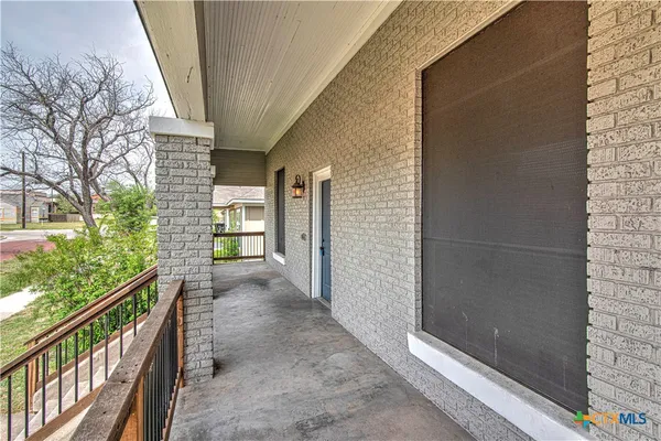a view of a porch