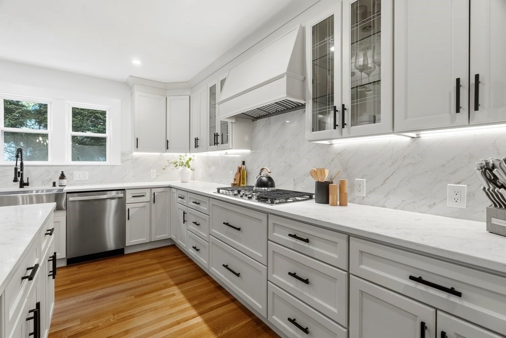 1806 Beacon Street Newton, MA 02468 - Photo 5 of 38 a kitchen with sink and cabinets