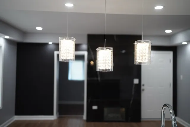 a room with window and entryway