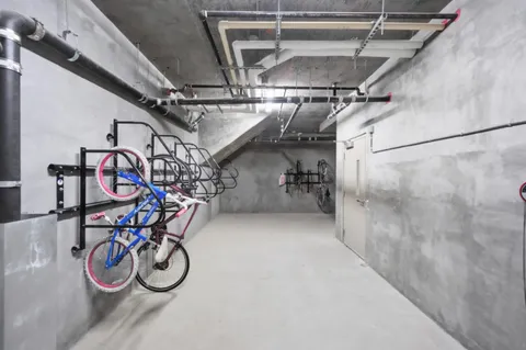 a view of a bike storage