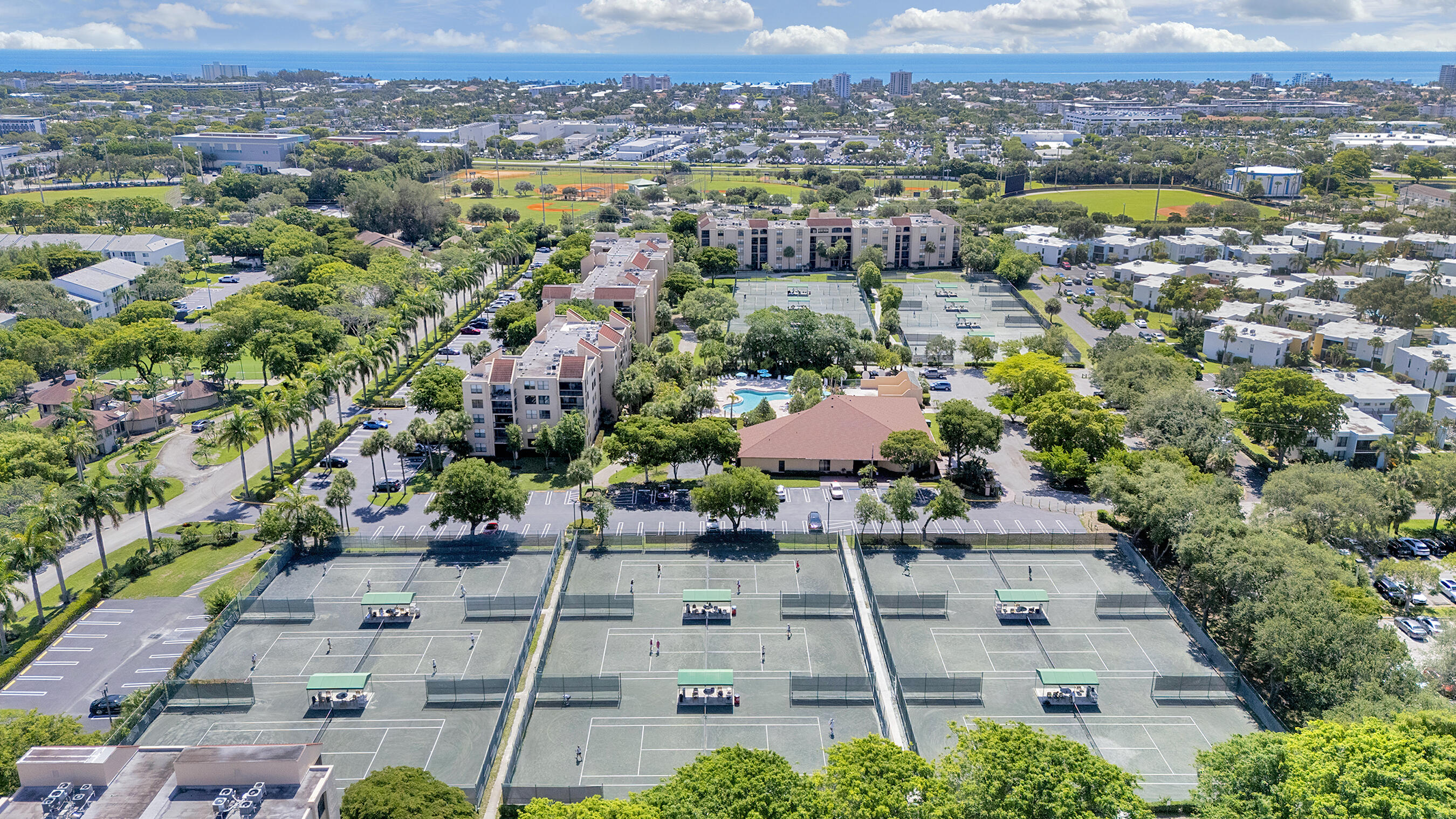 755 Dotterel Road, Unit 1307 Delray Beach, FL 33444 - Photo 33 of 36 an aerial view of residential house with outdoor space and lake view