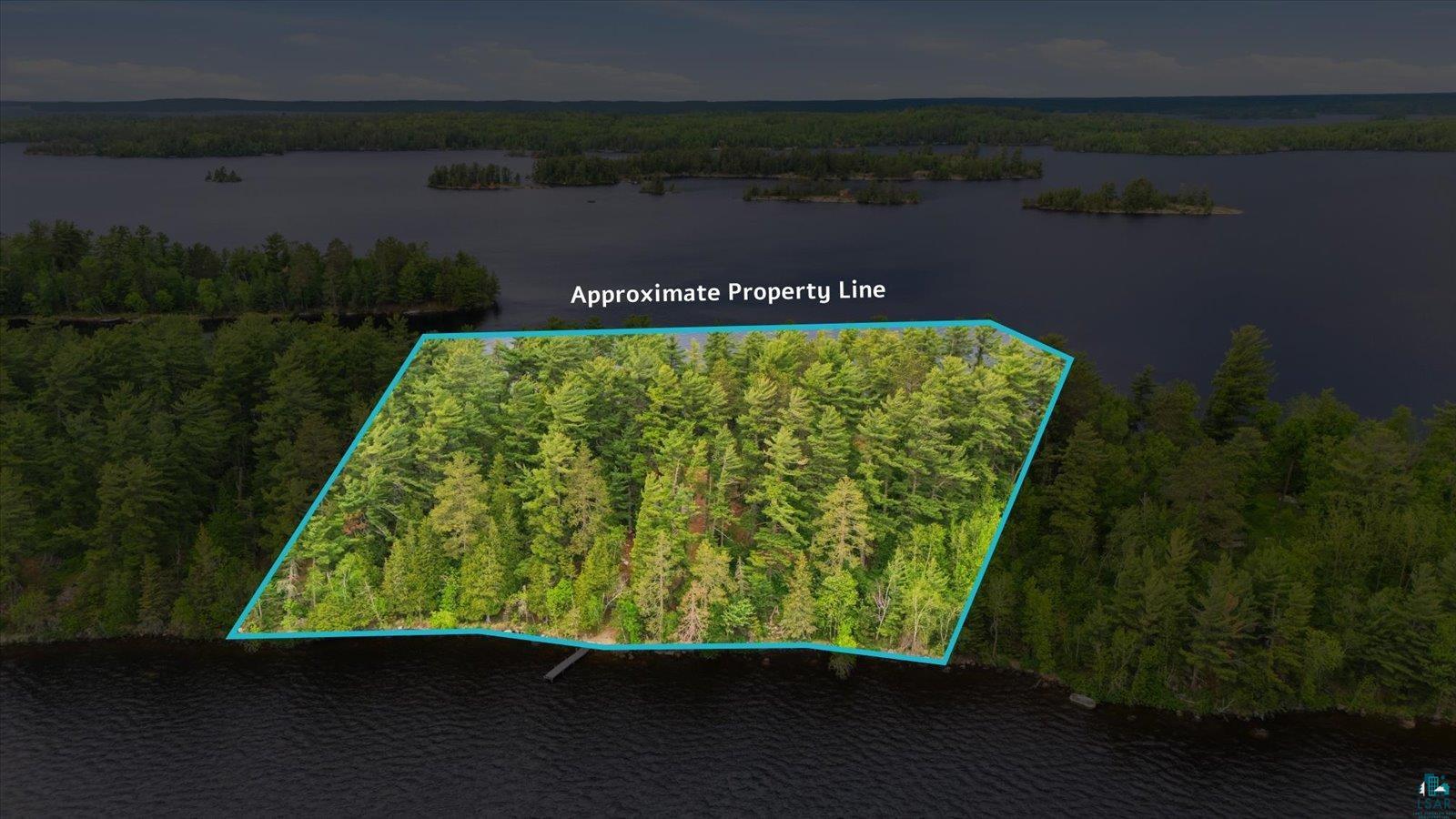 5298 Long Island Tower, MN 55790 - Photo 31 of 31 Waterfront parcel featuring dense evergreen trees and a private boat dock
