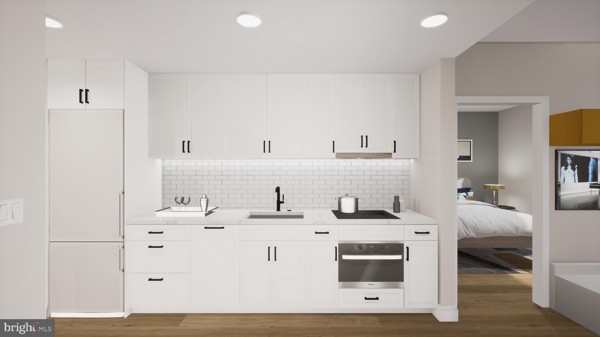 1211 Van Street Southeast, Unit TH 1F Washington, DC 20003 - Photo 8 of 16 1BR Kitchen Featuring Light Palette