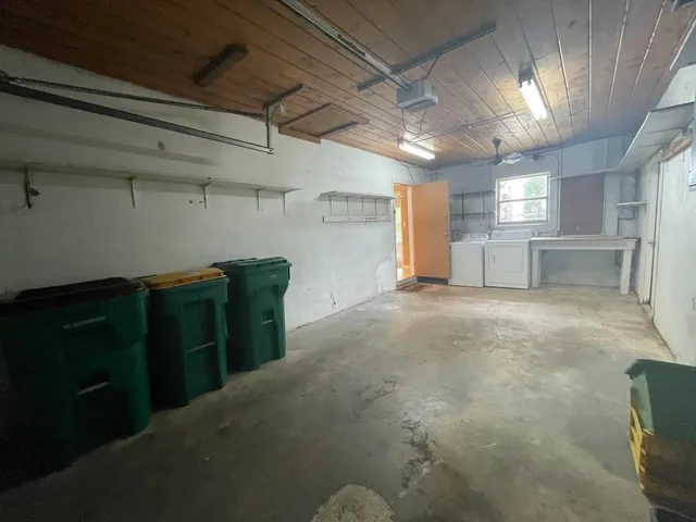 a view of a storage room