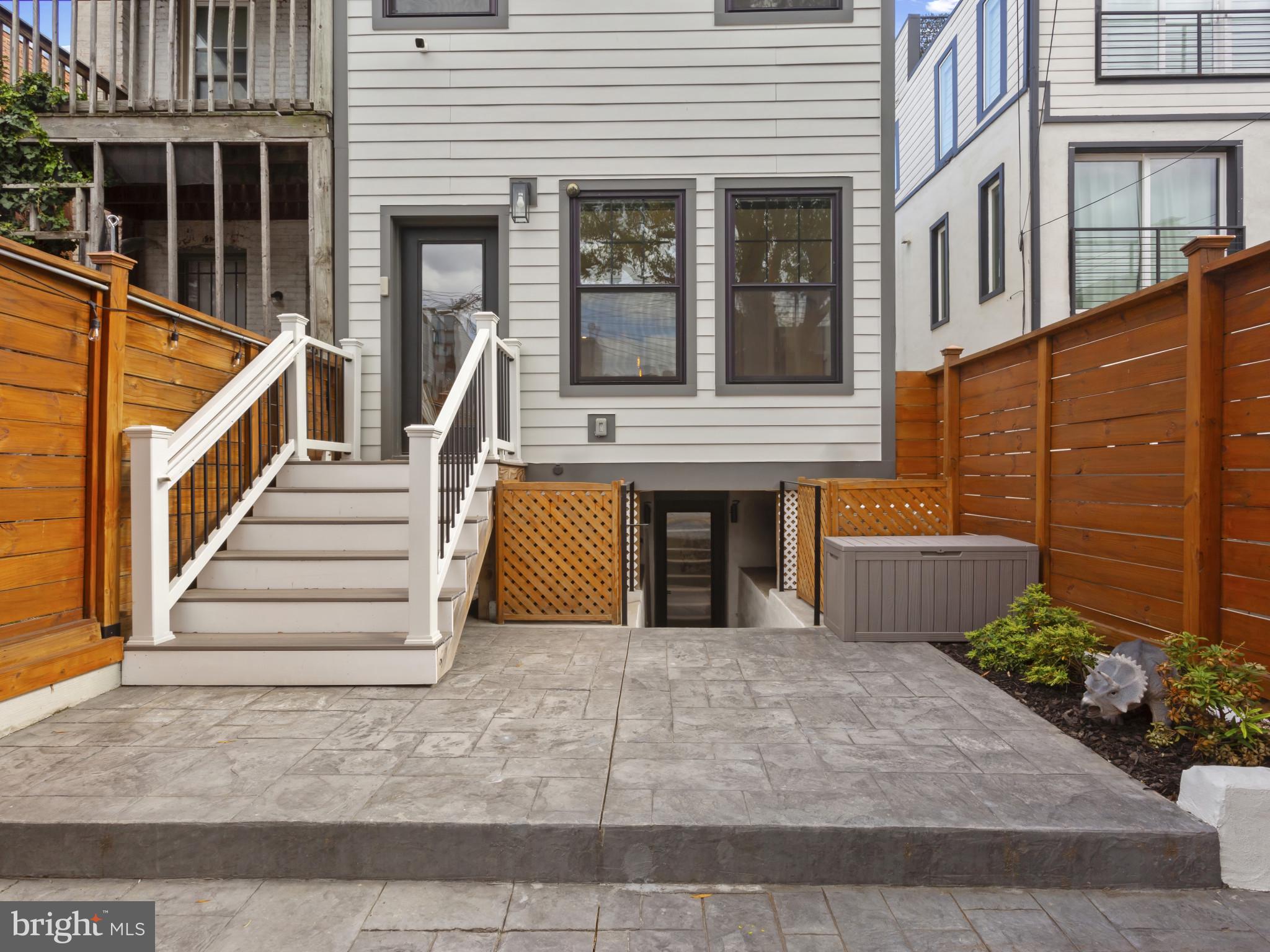 910 8th Street Northeast Washington, DC 20002 - Photo 45 of 54 Rear patio perfect for grilling or entertaining
