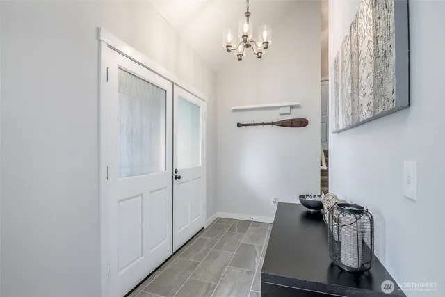 a view of a room with rack and equipment