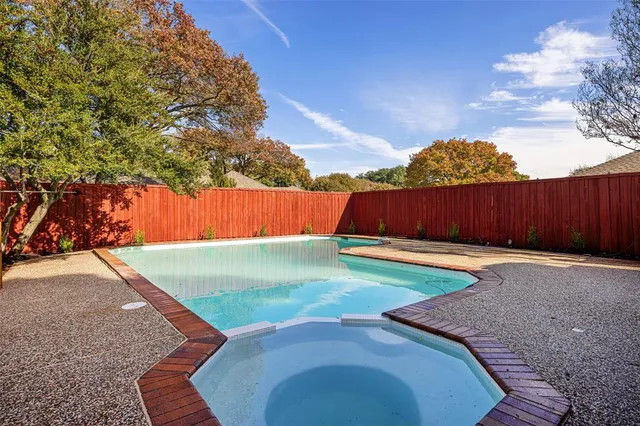 a backyard of a house