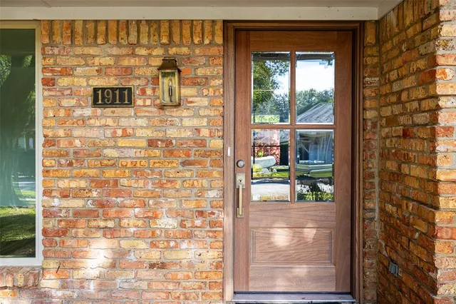 a view of front door