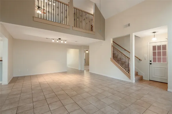 a view of an entryway with white walls