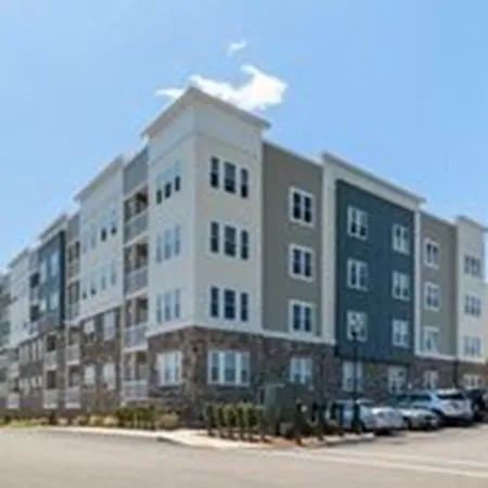 a front view of a building