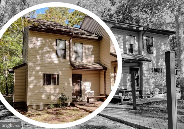 a front view of a house with entertaining space