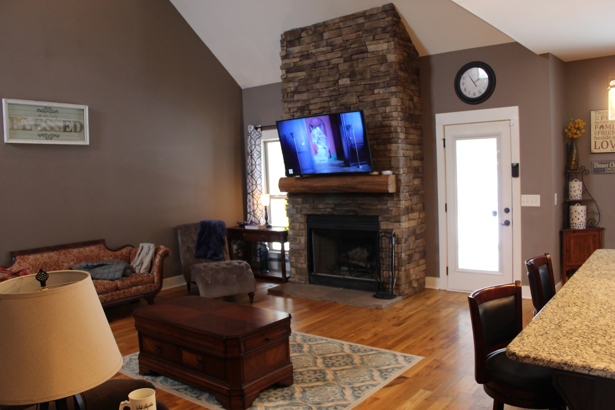 1271 Fall Creek Road Lebanon, TN 37090 - Photo 3 of 10 a living room with furniture and a fireplace