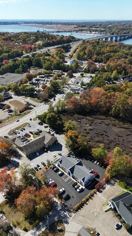 an aerial view of a city