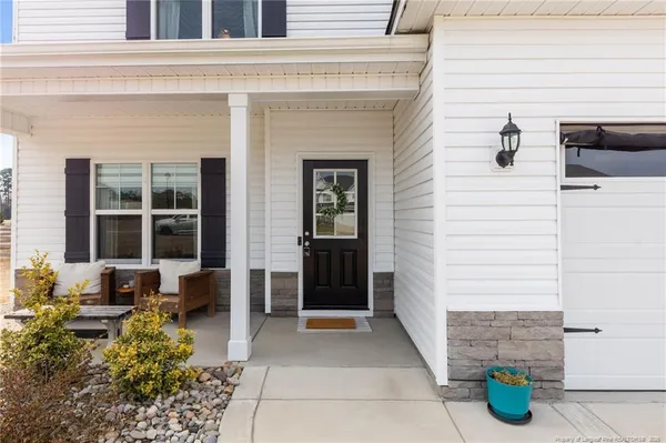 a view of entrance of the building