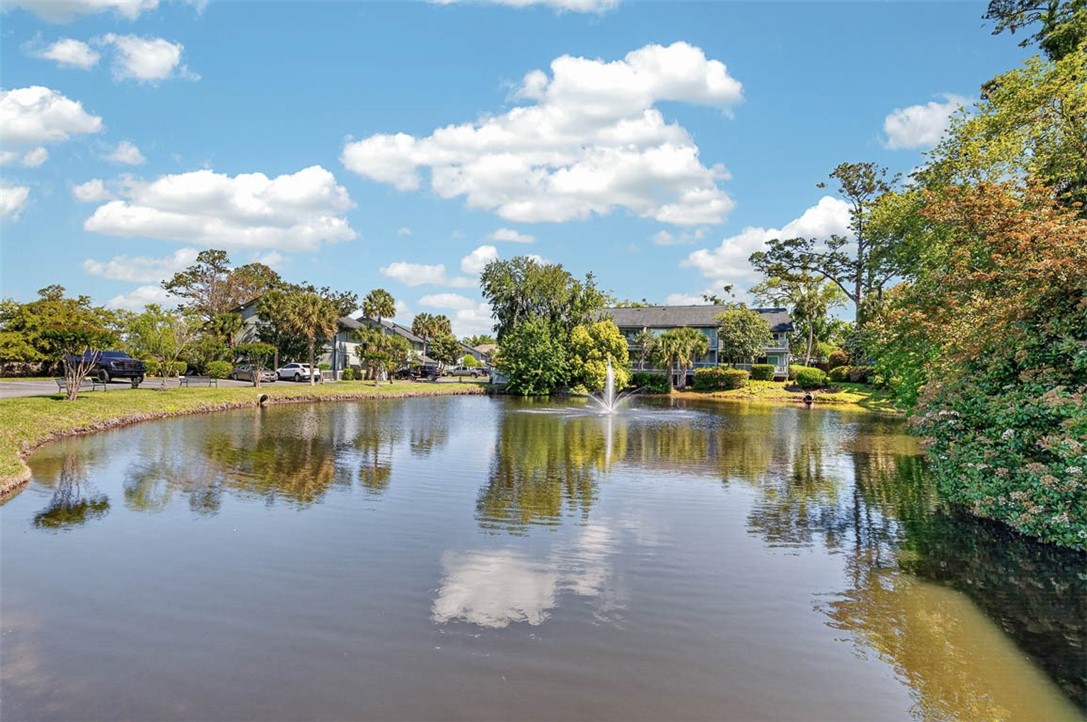 100 Blair Road, Unit E5 St. Simons Island, GA 31522 - Photo 33 of 34 Community pond