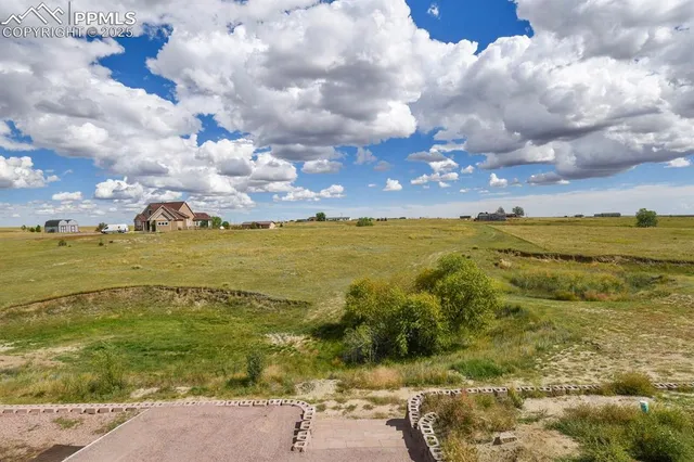 a view of a porch with seating space