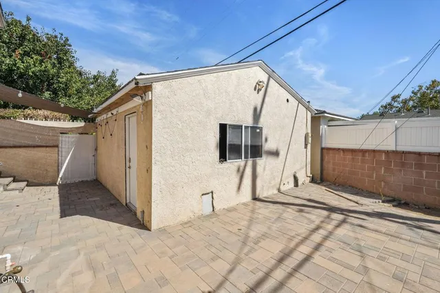 a backyard of a house
