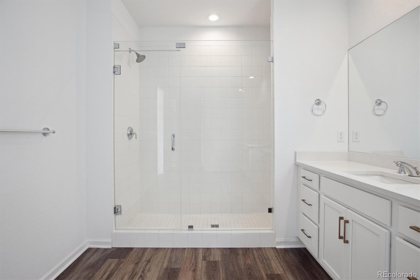 741 Simmental Loop Castle Rock, CO 80104 - Photo 27 of 50 a bathroom with a sink and a mirror