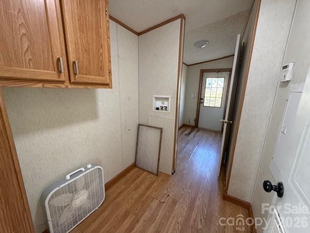 373 Griggs Road Clover, SC 29710 - Photo 30 of 41 a view of a hallway with wooden floor and cabinet